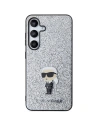 Hurtownia GSM - Etui Karl Lagerfeld KLHCS24MGCNPSG Samsung Galaxy S24+ Plus hardcase Fixed Glitter Ikonik Logo Metal Pin srebrny/silver - KLD1910 - {ean13} - Hurt