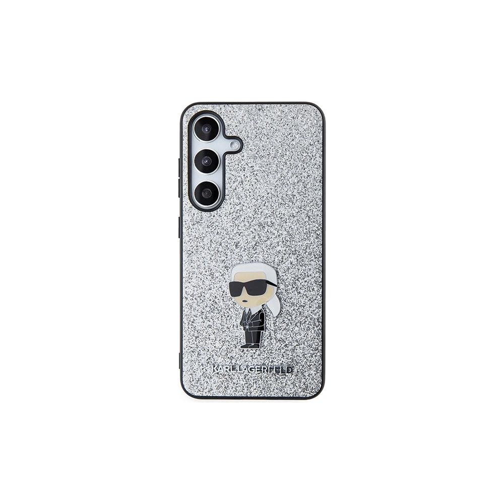 Hurtownia GSM - Case Karl Lagerfeld KLHCS24MGCNPSG Samsung Galaxy S24+ Plus Hardcase Fixed Glitter Ikonik Logo Metal Pin Silber/silver - KLD1910 - {ean13} - Hurt