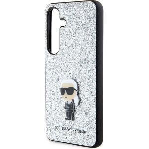 Wholesale Karl Lagerfeld KLHCS24MGCNPSG Samsung Galaxy S24+ Plus hardcase Fixed Glitter Ikonik Logo Metal Pin silver - KLD1910 - {ean13} - Hurt