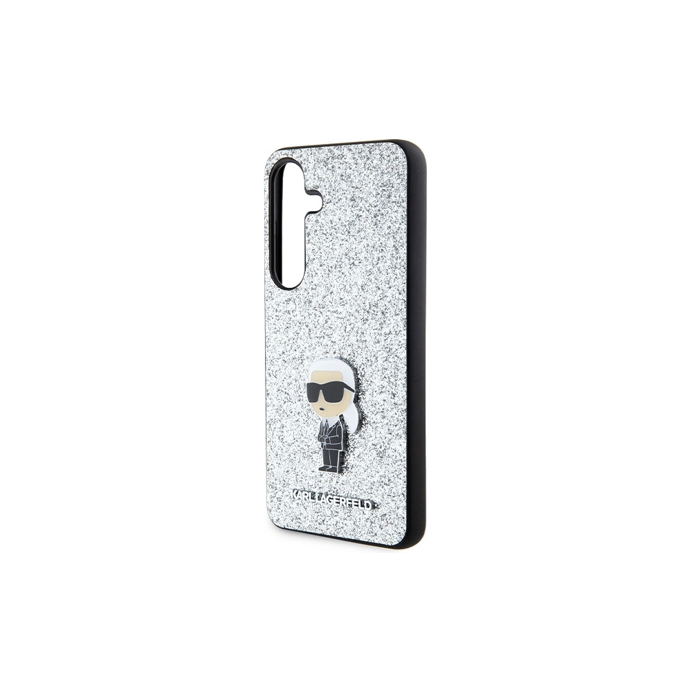 Hurtownia GSM - Etui Karl Lagerfeld KLHCS24MGCNPSG Samsung Galaxy S24+ Plus tvrdý kryt Fixed Glitter Ikonik Logo Metal Pin stříbrný/silver - KLD1910 - {ean13} - Hurt