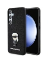 Etui Karl Lagerfeld KLHCS24MGKNPSK Samsung Galaxy S24+ Plus kemény tok Fixed Glitter Ikonik Logo Fém Pin fekete/black