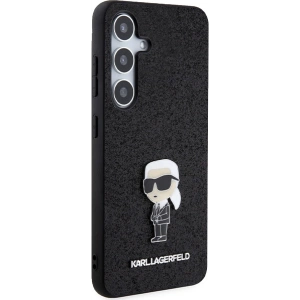 Wholesale Karl Lagerfeld KLHCS24MGKNPSK Samsung Galaxy S24+ Plus hardcase Fixed Glitter Ikonik Logo Metal Pin black - KLD1911 - {ean13} - Hurt