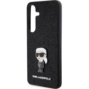 Wholesale Karl Lagerfeld KLHCS24MGKNPSK Samsung Galaxy S24+ Plus hardcase Fixed Glitter Ikonik Logo Metal Pin black - KLD1911 - {ean13} - Hurt