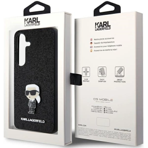 Wholesale Karl Lagerfeld KLHCS24MGKNPSK Samsung Galaxy S24+ Plus hardcase Fixed Glitter Ikonik Logo Metal Pin black - KLD1911 - {ean13} - Hurt