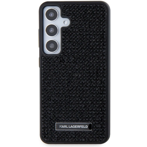 Etui Karl Lagerfeld KLHCS24MHDSPRK Samsung Galaxy S24+ Plus hardcase Rhinestone Metal Logo czarny/black