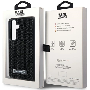 Wholesale Karl Lagerfeld KLHCS24MHDSPRK Samsung Galaxy S24+ Plus hardcase Rhinestone Metal Logo black - KLD1912 - {ean13} - Hurt