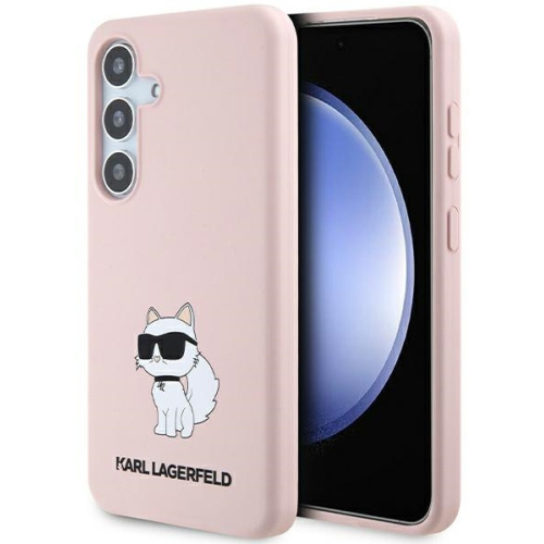Karl Lagerfeld Distributor - 3666339242367 - KLD1913 - Karl Lagerfeld KLHCS24MSNCHBCP Samsung Galaxy S24+ Plus hardcase Silicone Choupette pink - B2B homescreen