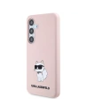 Wholesale Karl Lagerfeld KLHCS24MSNCHBCP Samsung Galaxy S24+ Plus hardcase Silicone Choupette pink - KLD1913 - {ean13} - Hurt