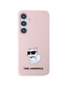Wholesale Karl Lagerfeld KLHCS24MSNCHBCP Samsung Galaxy S24+ Plus hardcase Silicone Choupette pink - KLD1913 - {ean13} - Hurt