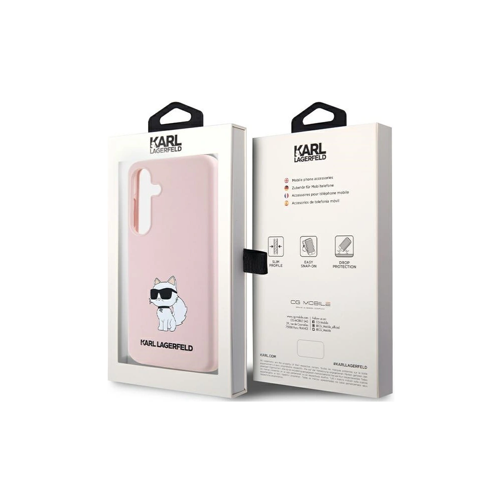 Hurtownia GSM - Etui Karl Lagerfeld KLHCS24MSNCHBCP Samsung Galaxy S24+ Plus hardcase Silicon Choupette roz/roz - KLD1913 - {ean13} - Hurt