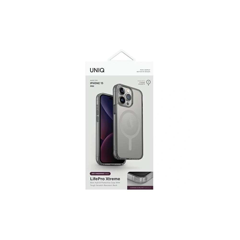 Hurtownia GSM - Case UNIQ LifePro Xtreme Apple iPhone 15 Pro MagClick Charging grau/frost grey - UNIQ1109 - {ean13} - Hurt