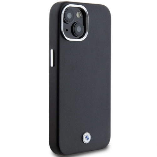 Etui BMW BMHMP14S23PUFWK Apple iPhone 14 / 15 Signature Wrapped Metal MagSafe czarny/black