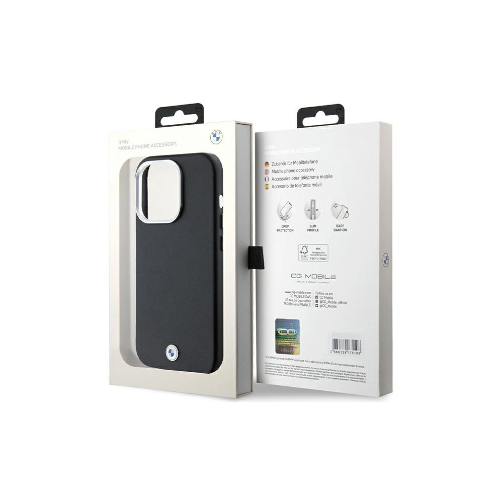 Hurtownia GSM - Etui BMW BMHMP14X23PUFWK Apple iPhone 14 Pro Max Signature Wrapped Metal MagSafe černý/black - BMW649 - {ean13} - Hurt