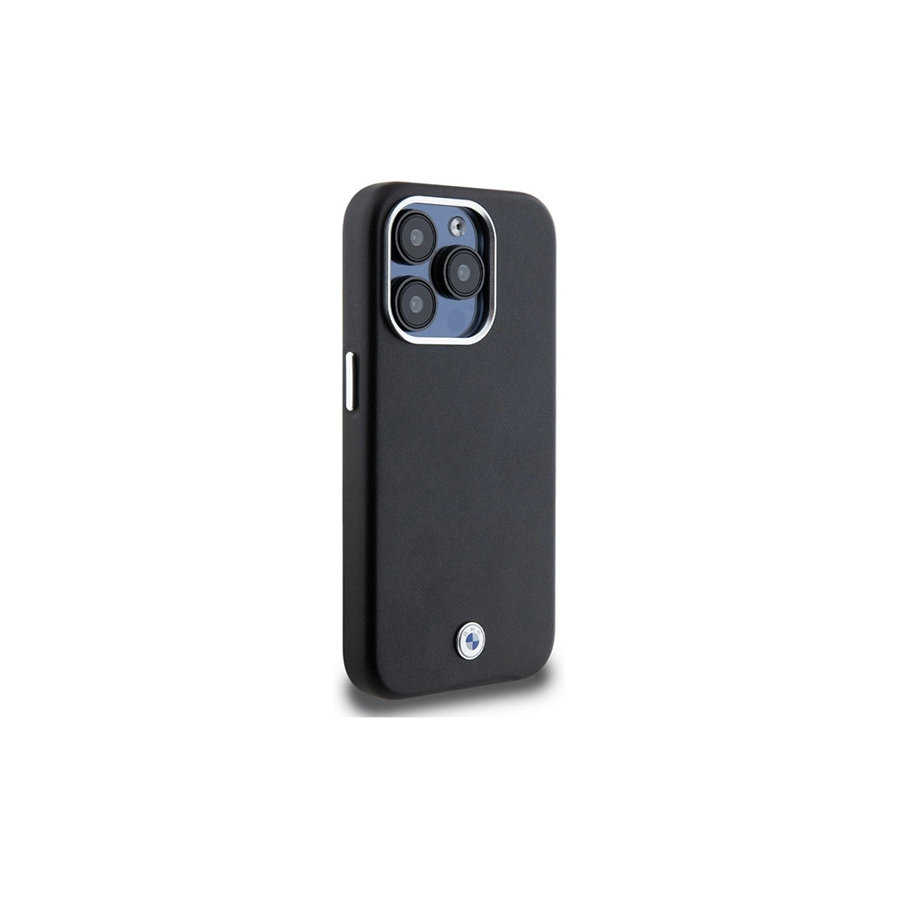 Hurtownia GSM - Etui BMW BMHMP15L23PUFWK Apple iPhone 15 Pro Signature Wrapped Metal MagSafe negru/black - BMW651 - {ean13} - Hurt