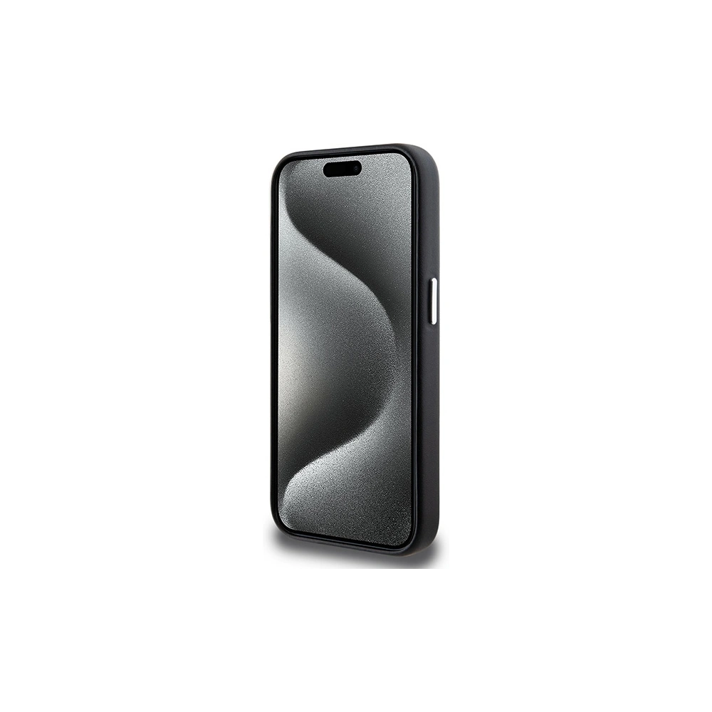 Hurtownia GSM - Case BMW BMHMP15L23PUFWK Apple iPhone 15 Pro Signature Wrapped Metal MagSafe schwarz/black - BMW651 - {ean13} - Hurt