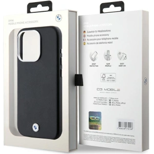 Hurtownia GSM - Etui BMW BMHMP15L23PUFWK Apple iPhone 15 Pro Signature Wrapped Metal MagSafe czarny/black - BMW651 - {ean13} - Hurt