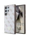 Case Guess GUHCS24LPG4GPH Samsung Galaxy S24 Ultra Hardcase 4G Triangle weiß/white