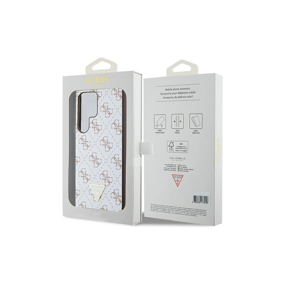 Hurtownia GSM - Etui Guess GUHCS24LPG4GPH Samsung Galaxy S24 Ultra hardcase 4G Triangle biały/white - GUE3339 - {ean13} - Hurt
