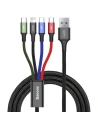 Hurtownia GSM - Kabel USB Baseus Fast 4w1 USB-C / Lightning / 2x Micro 3,5A 1,2m (czarny) - BSU636BLK - {ean13} - Hurt