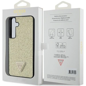 Wholesale Guess GUHCS24MHDGPPD Samsung Galaxy S24+ Plus hardcase Rhinestone Triangle gold - GUE3341 - {ean13} - Hurt