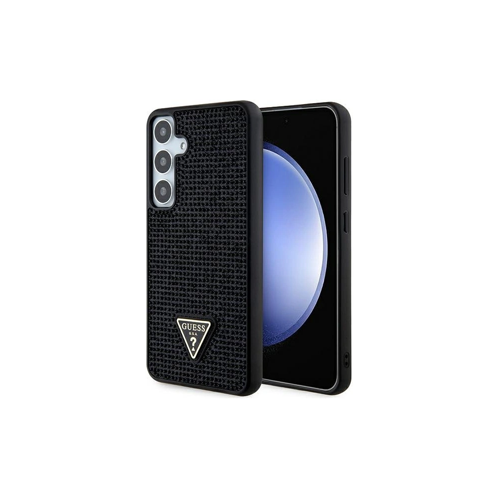 Wholesale Guess GUHCS24MHDGPPK Samsung Galaxy S24+ Plus hardcase Rhinestone Triangle black - GUE3342 - {ean13} - Hurt