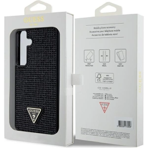 Wholesale Guess GUHCS24MHDGPPK Samsung Galaxy S24+ Plus hardcase Rhinestone Triangle black - GUE3342 - {ean13} - Hurt