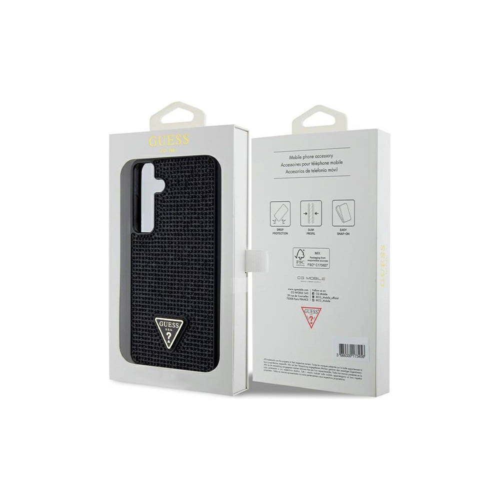 Hurtownia GSM - Etui Guess GUHCS24MHDGPPK Samsung Galaxy S24+ Plus hardcase Rhinestone Triangle negru/black - GUE3342 - {ean13} - Hurt