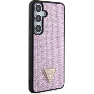 Wholesale Guess GUHCS24MHDGPPP Samsung Galaxy S24+ Plus hardcase Rhinestone Triangle pink - GUE3343 - {ean13} - Hurt