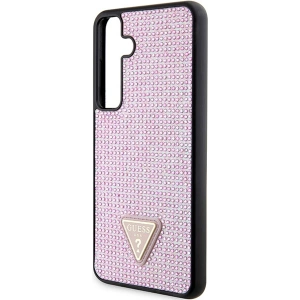 Wholesale Guess GUHCS24MHDGPPP Samsung Galaxy S24+ Plus hardcase Rhinestone Triangle pink - GUE3343 - {ean13} - Hurt