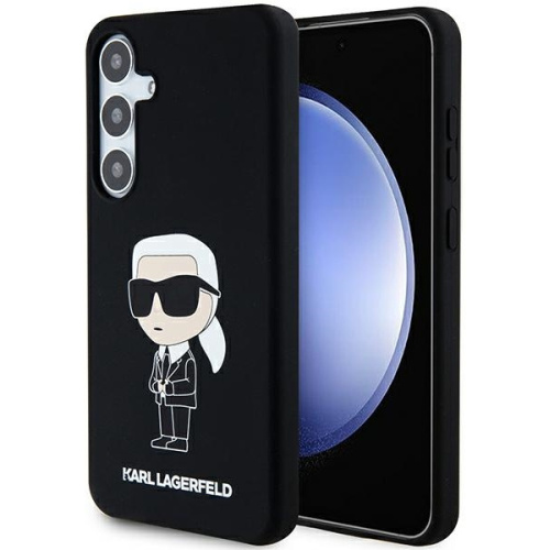 Karl Lagerfeld Distributor - 3666339242305 - KLD1914 - Karl Lagerfeld KLHCS24MSNIKBCK Samsung Galaxy S24+ Plus hardcase Silicone Ikonik black - B2B homescreen