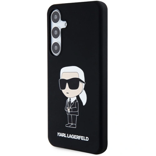Etui Karl Lagerfeld KLHCS24MSNIKBCK Samsung Galaxy S24+ Plus hardcase Silicone Ikonik czarny/black