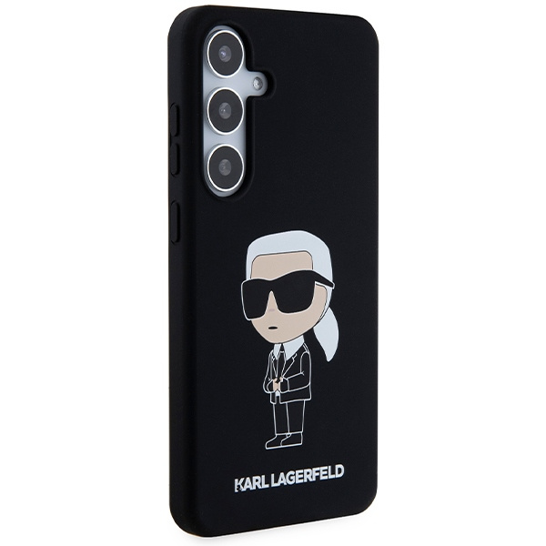 Kryt Karl Lagerfeld KLHCS24MSNIKBCK Samsung Galaxy S24+ Plus hardcase Silicone Ikonik black