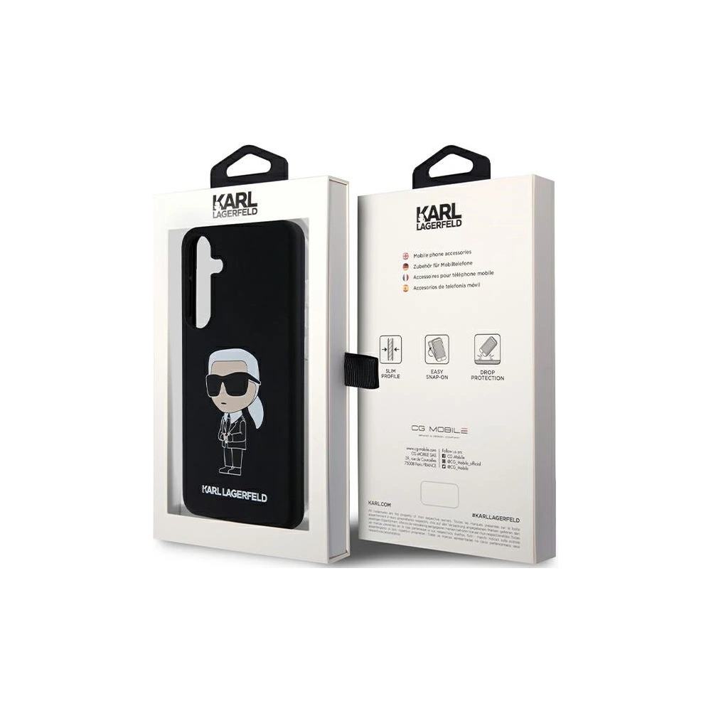 Hurtownia GSM - Etui Karl Lagerfeld KLHCS24MSNIKBCK Samsung Galaxy S24+ Plus hardcase silikonový Ikonik černý/black - KLD1914 - {ean13} - Hurt