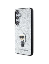 Hurtownia GSM - Etui Karl Lagerfeld KLHCS24SGCNPSG Samsung Galaxy S24 hardcase Fixed Glitter Ikonik Logo Metal Pin argintiu/silver - KLD1915 - {ean13} - Hurt