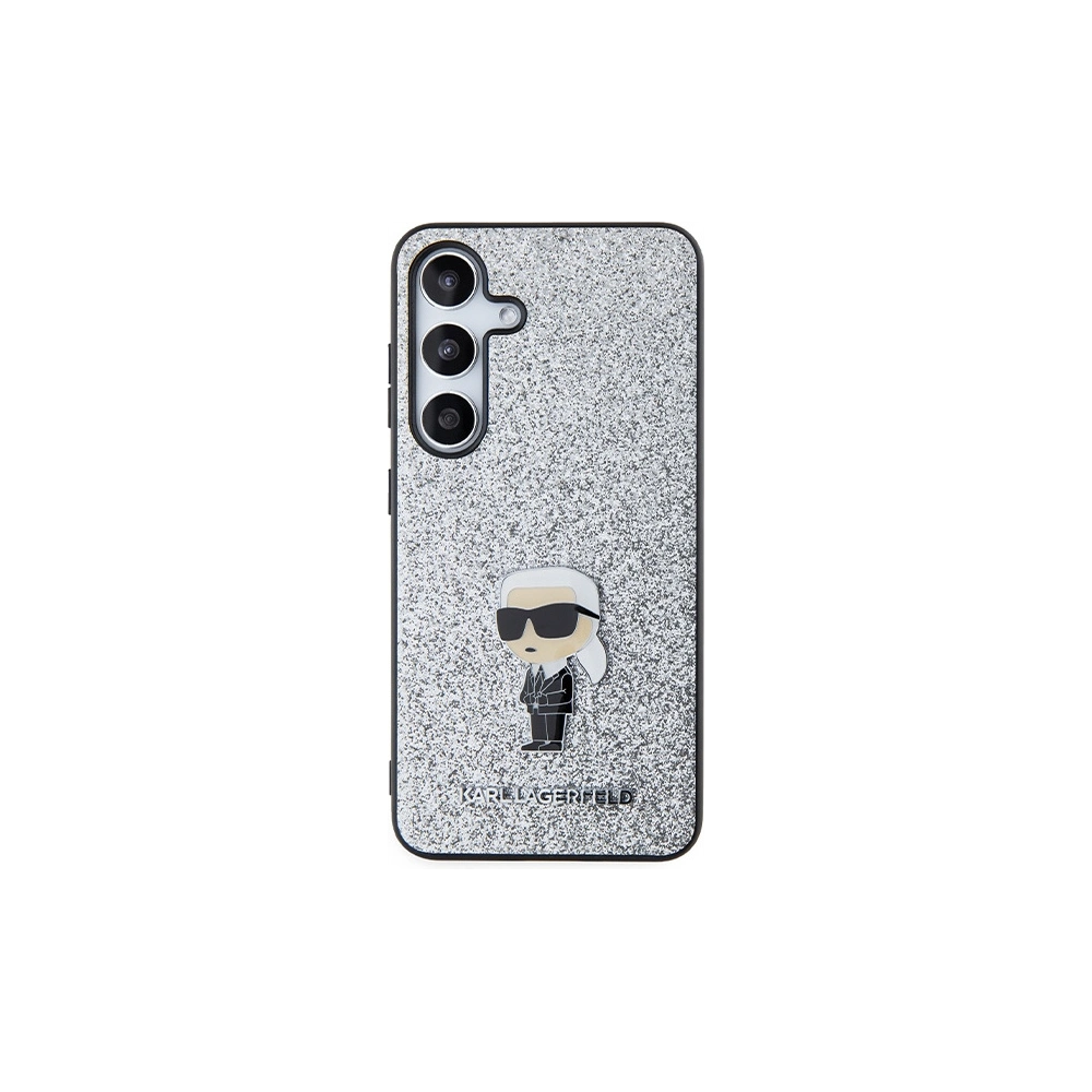 Hurtownia GSM - Etui Karl Lagerfeld KLHCS24SGCNPSG Samsung Galaxy S24 hardcase Fixed Glitter Ikonik Logo Metal Pin argintiu/silver - KLD1915 - {ean13} - Hurt