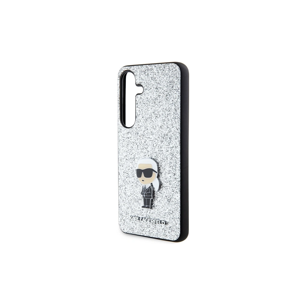 Hurtownia GSM - Etui Karl Lagerfeld KLHCS24SGCNPSG Samsung Galaxy S24 hardcase Fixed Glitter Ikonik Logo Metal Pin argintiu/silver - KLD1915 - {ean13} - Hurt