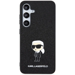 Etui Karl Lagerfeld KLHCS24SGKNPSK Samsung Galaxy S24 hardcase Fixed Glitter Ikonik Logo Metal Pin czarny/black