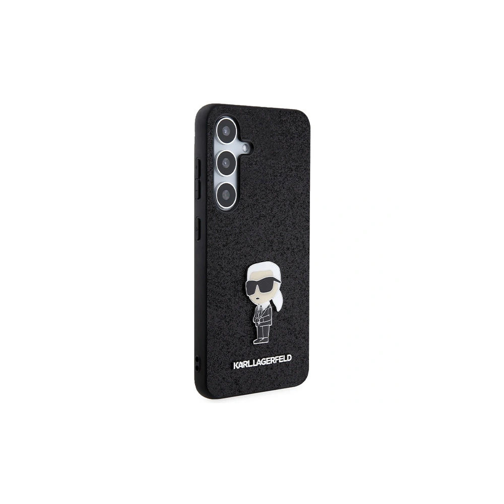 Hurtownia GSM - Etui Karl Lagerfeld KLHCS24SGKNPSK Samsung Galaxy S24 hardcase Fixed Glitter Ikonik Logo Metal Pin černý/black - KLD1916 - {ean13} - Hurt