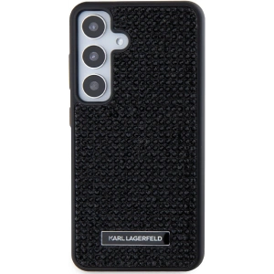 Etui Karl Lagerfeld KLHCS24SHDSPRK Samsung Galaxy S24 hardcase Rhinestone Metal Logo czarny/black