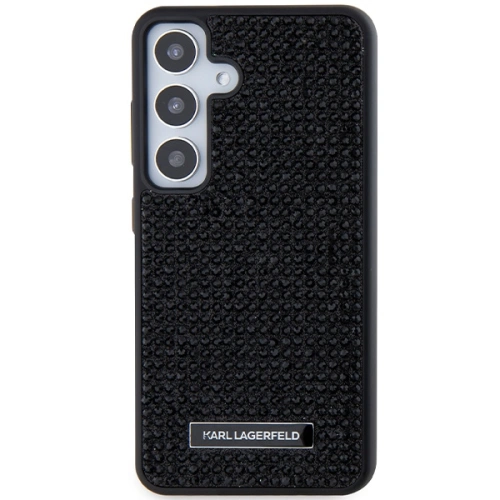 Etui Karl Lagerfeld KLHCS24SHDSPRK Samsung Galaxy S24 hardcase Rhinestone Metal Logo czarny/black