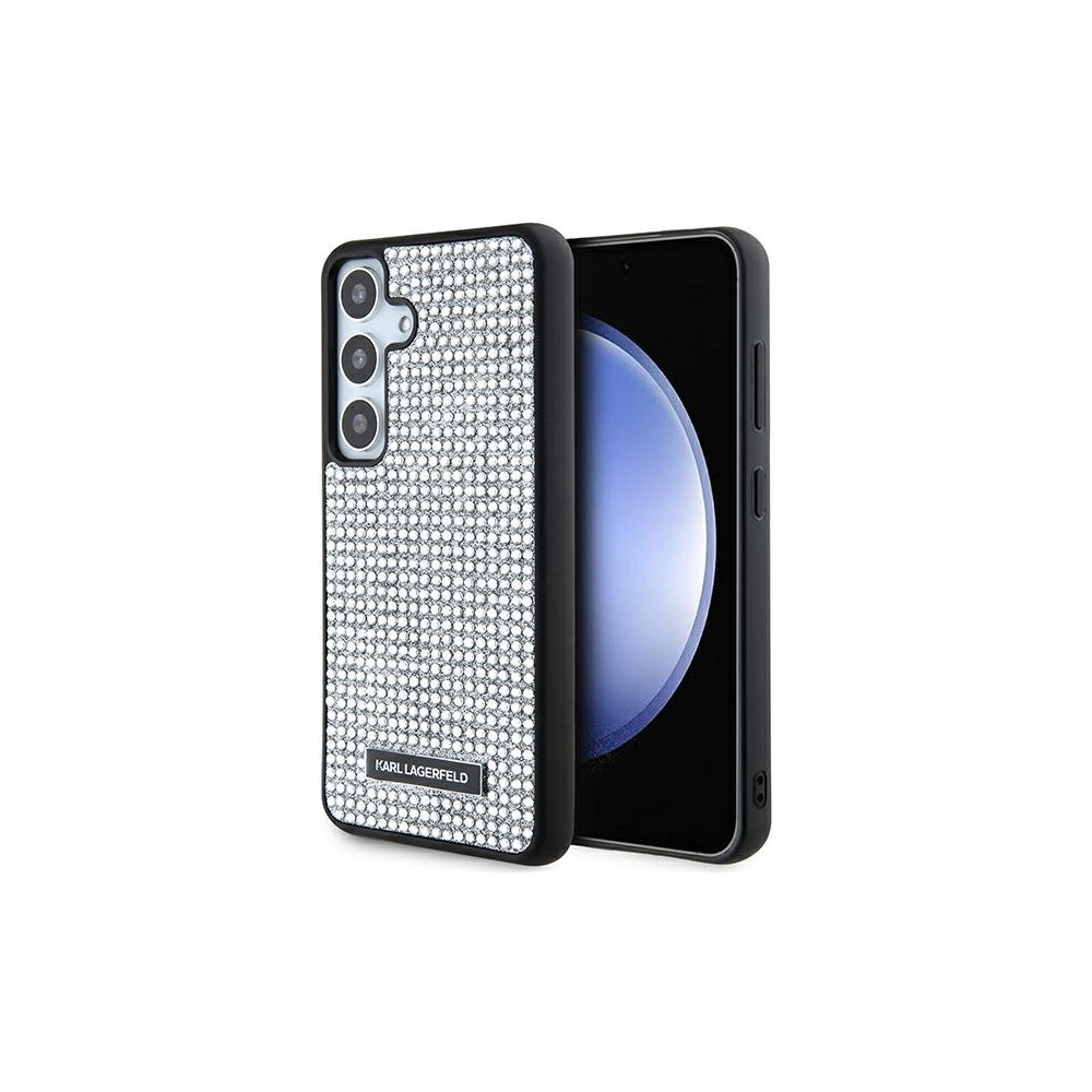 Hurtownia GSM - Etui Karl Lagerfeld KLHCS24SHDSPRS Samsung Galaxy S24 hardcase Rhinestone Metal Logo argintiu/silver - KLD1918 - {ean13} - Hurt