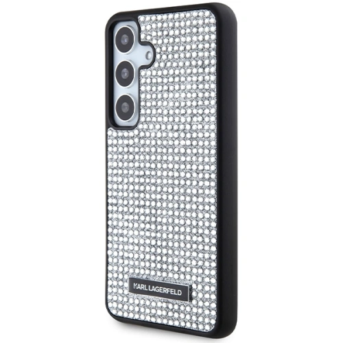Etui Karl Lagerfeld KLHCS24SHDSPRS Samsung Galaxy S24 hardcase Rhinestone Metal Logo srebrny/silver