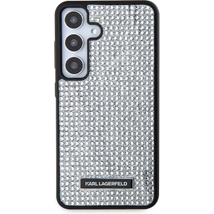 Etui Karl Lagerfeld KLHCS24SHDSPRS Samsung Galaxy S24 hardcase Rhinestone Metal Logo srebrny/silver