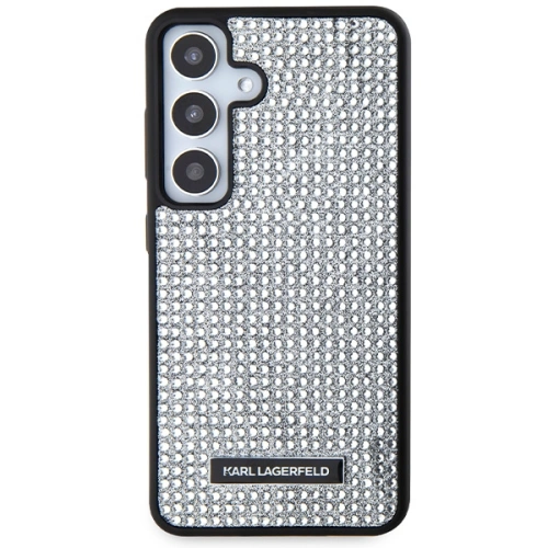 Etui Karl Lagerfeld KLHCS24SHDSPRS Samsung Galaxy S24 hardcase Rhinestone Metal Logo srebrny/silver