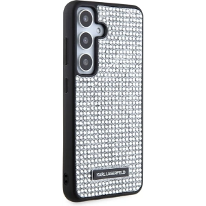 Etui Karl Lagerfeld KLHCS24SHDSPRS Samsung Galaxy S24 hardcase Rhinestone Metal Logo srebrny/silver