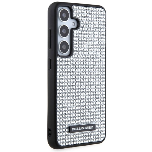 Etui Karl Lagerfeld KLHCS24SHDSPRS Samsung Galaxy S24 hardcase Rhinestone Metal Logo srebrny/silver