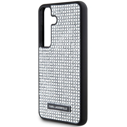 Etui Karl Lagerfeld KLHCS24SHDSPRS Samsung Galaxy S24 hardcase Rhinestone Metal Logo srebrny/silver
