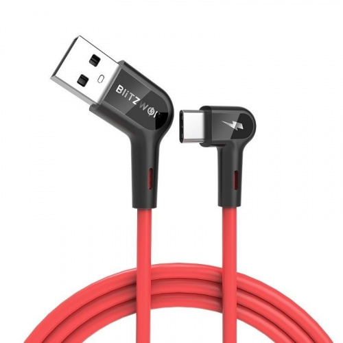 BlitzWolf Distributor - 5907489602785 - BLZ176 - Right Angle USB-A to Type-C Cable BlitzWolf BW-AC1 3A 0,9m - B2B homescreen