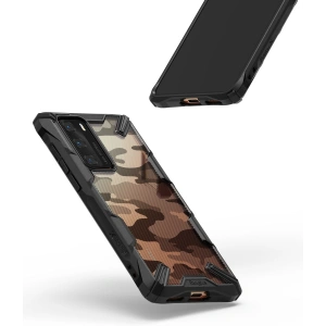 Hurtownia GSM - [OUTLET] Etui Ringke Fusion-X Huawei P40 Camo (Moro) Černé - OT-583 - {ean13} - Hurt