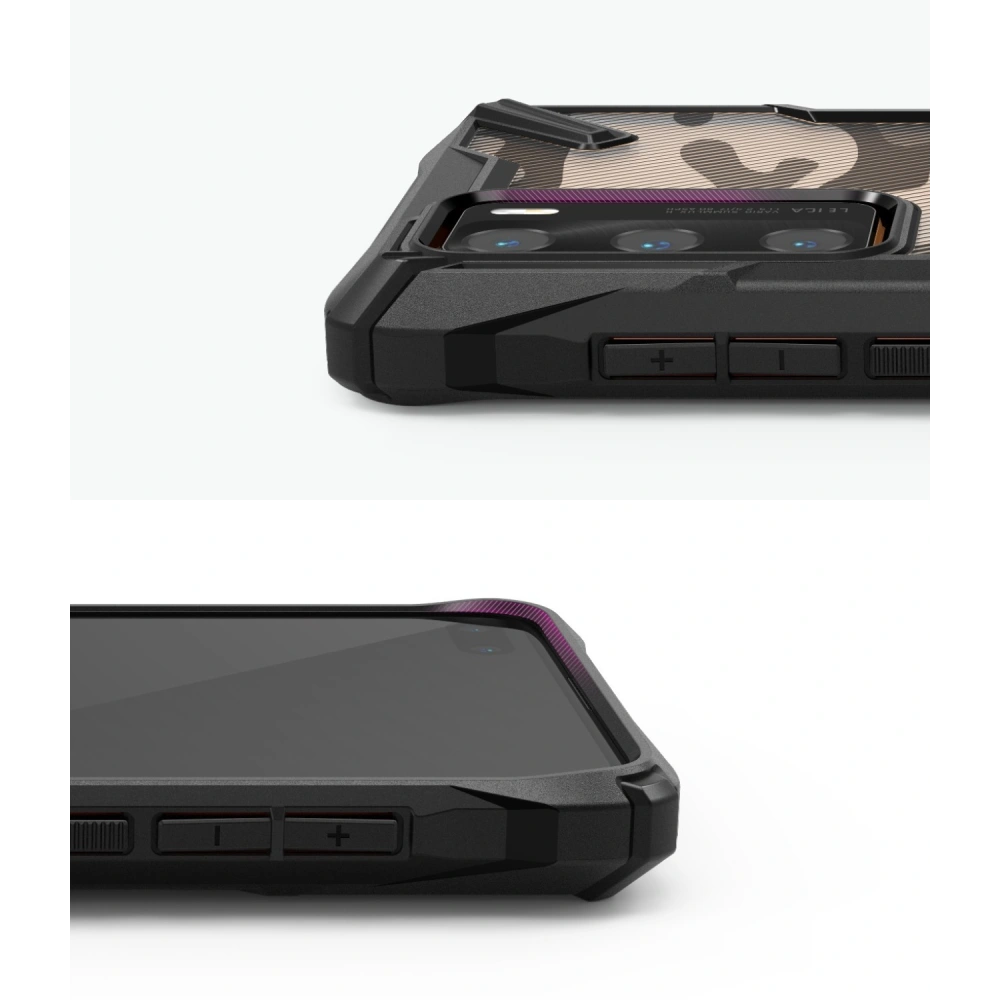 Hurtownia GSM - [OUTLET] Case Ringke Fusion-X Huawei P40 Camo (Moro) Schwarz - OT-583 - {ean13} - Hurt